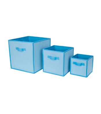 Delta 3-pk. Nesting Storage Bins - Baby Blue