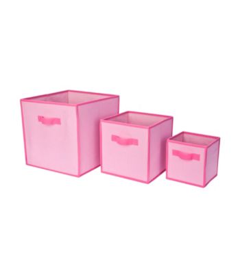 Delta 3-pk. Nesting Storage Bins - Barely Pink