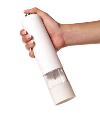 Kamenstein&Reg; White Battery Operated Salt Grinder