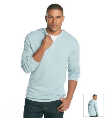 Calvin Klein Men's Textured Hooded Sweater