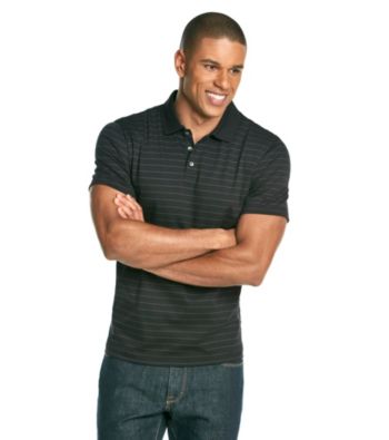 Calvin Klein Men's Short Sleeve Liquid Striped Polo
