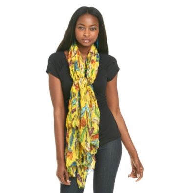 Basha Feather Print Neckwrap