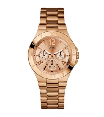 Guess Rose Goldtone Active Shine Watch