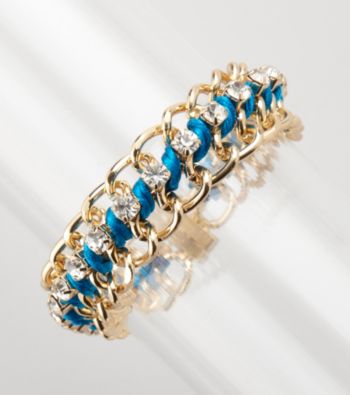 Erica Lyons® Goldtone/Turquoise Magnetic Bracelet