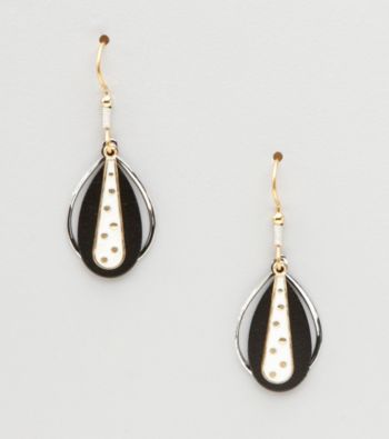 Silver Forest® Black & White Dot Earrings
