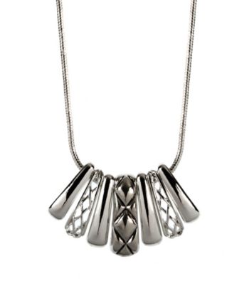 Napier® Silvertone Frontal Necklace