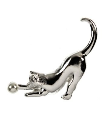 Napier® Boxed Silver/Pearl Cat Pin