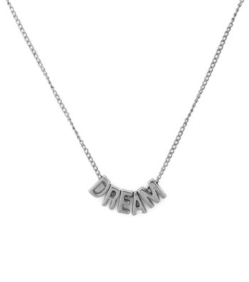 BCBGeneration™ Silvertone Dream Mini Affirmation Necklace