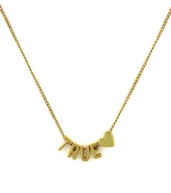 BCBGeneration™ Goldtone True Love Mini Affirmation Necklace