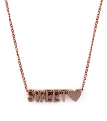 BCBGeneration™ Rose Goldtone Sweetheart Mini Affirmation Necklace