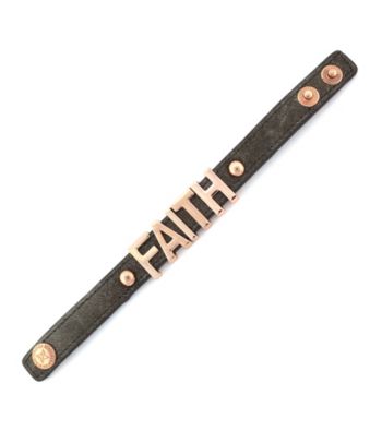 BCBGeneration™ Rose Gold Faith Metallic Affirmation Bracelet