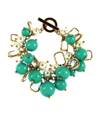 Anne Klein® Goldtone Turquoise Bracelet