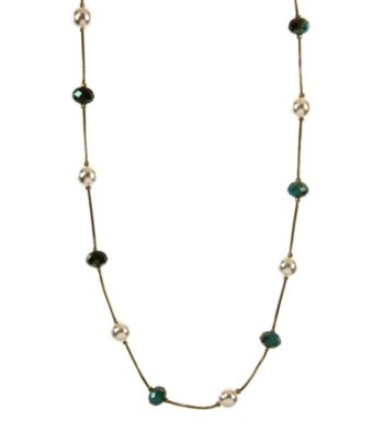 Anne Klein® Goldtone Turquoise Illusion Necklace