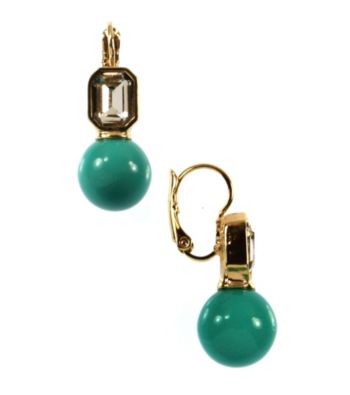 Anne Klein® Goldtone Turquoise Drop Earrings