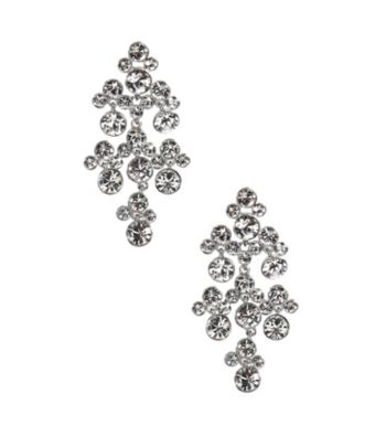 Givenchy® Silvertone Chandelier Earrings