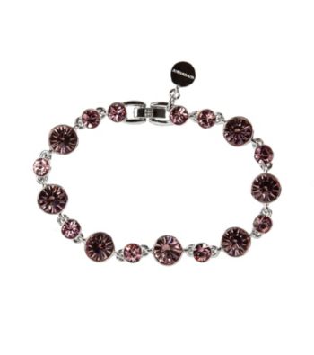 Givenchy® Silvertone/Purple Flex Bracelet