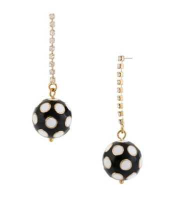 Betsey Johnson® Goldtone Polka Dot Ball Earrings