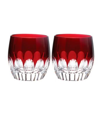 Waterford&reg; Talon Red Set of 2 Double Old Fashioned 