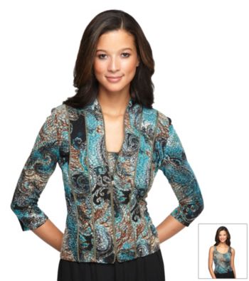 Alex Evenings® Printed Twinset