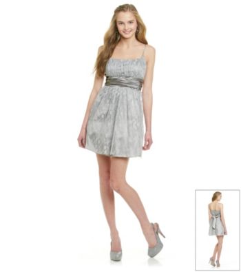 Morgan and Co.® Juniors' Silver Glitter Party Dress