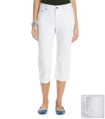 Relativity® White Denim Capri