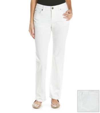 Relativity® Straight Leg White Jean