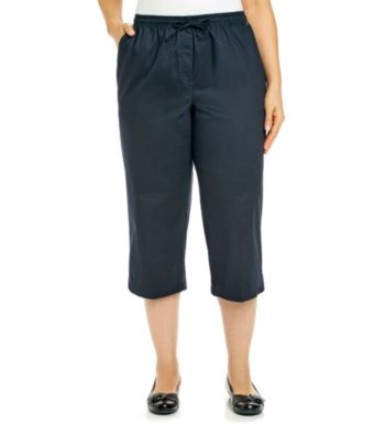 Breckenridge® Plus Size Twill Capri
