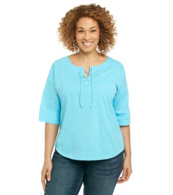 Studio Works® Plus Size Bateau Lace Knit Top