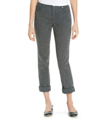Ruff Hewn Printed Ankle-Roll Skinny Jean