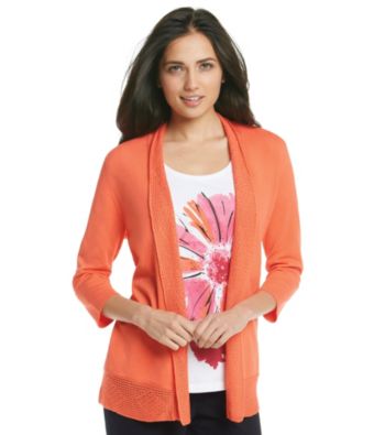 Laura Ashley® Crochet Trim Cardigan