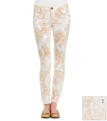 Sequin Hearts® Juniors' Floral Print Skinny Jeans