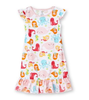Carter's® Girls' 4-14 Ocean Print Sleep Gown