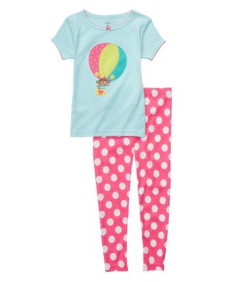 Carter's® Girls' 12M-4T Blue/Pink 2-pc. Air Balloon Pajama Set