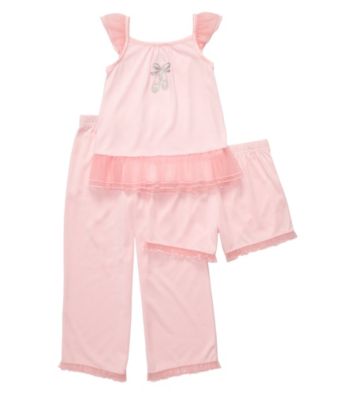 Carter's® Girls' 4-14 Pink 3-pc. Ballet Pajama Set