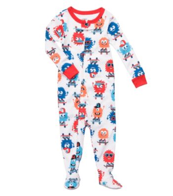 Carter's® Baby Boys' White Monster Footie Pajamas