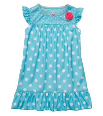 Carter's® Girls' 2T-4T Blue Polka Dot Sleep Gown