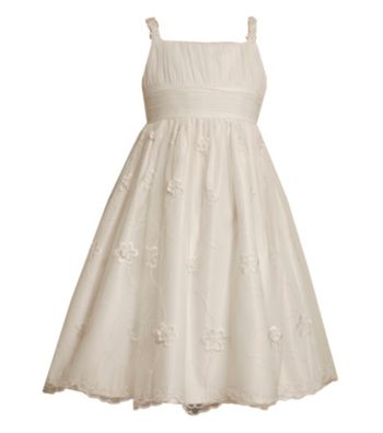 Bonnie Jean® Girls' 7-16 White Embellished Mesh Strappy Dress
