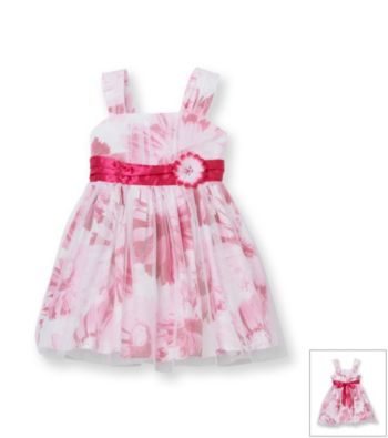 Amy Byer Girls' 4-6X White Floral Daisy Dress
