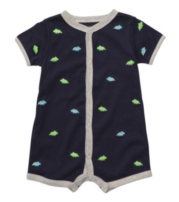 Carter's® Baby Boys' Navy Schiffli Dino Creeper