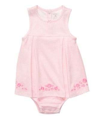 Carter's® Baby Girls' Pink Gingham Sunsuit