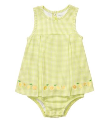 Carter's® Baby Girls' Green Gingham Sunsuit