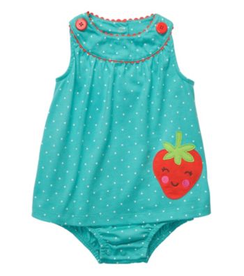 Carter's® Baby Girls' Turquoise Strawberry Sunsuit
