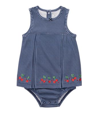 Carter's® Baby Girls' Navy Gingham Sunsuit