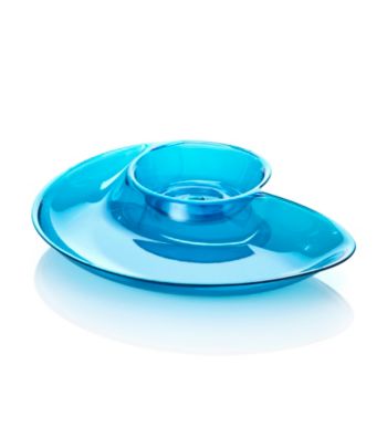 LivingQuarters Coastal Shell Chip 'n' Dip Server