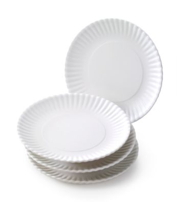 LivingQuarters Set of 4 Washable Plates