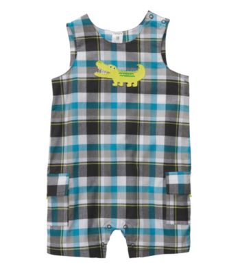 Carter's® Baby Boys' Blue Plaid Gator Sunsuit