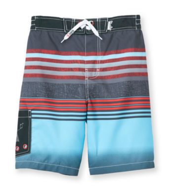 Mambo® Boys' 8-20 Blue Hip Stripe Side Pocket Board Shorts