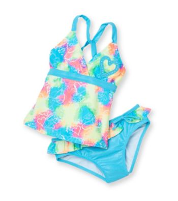Mambo® Girls' 4-16 Neon 2-pc. Groovy Love Tankini