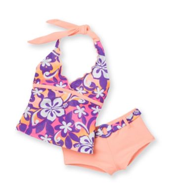 Mambo® Girls' 4-6X Orange 2-pc. Surf's Up Tankini