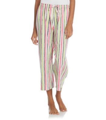 HUE® Knit Capris - Garden Stripe